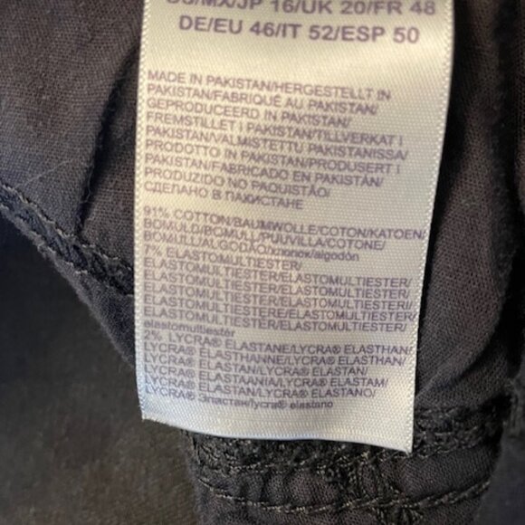 NYDJ Sheri Slim Black Jeans, Size 16 - Picture 5 of 5